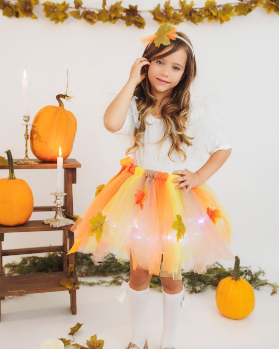 Pastel Leaf Costume, Autumn Fairy, 2 Pieces