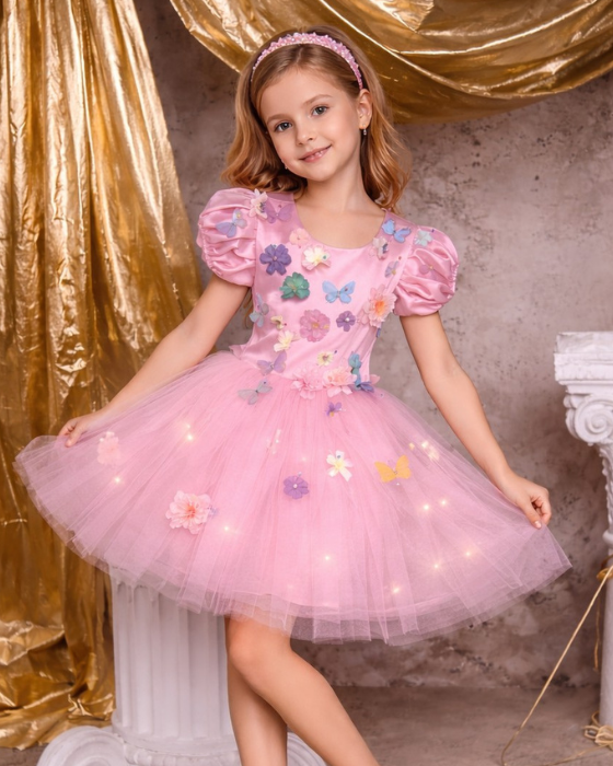 Rochița cu Luminițe Premium, Bucuria Primăverii, Roz