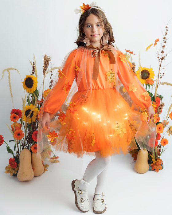 Pumpkin Carnival Costume, 3 pieces, Fall Celebration