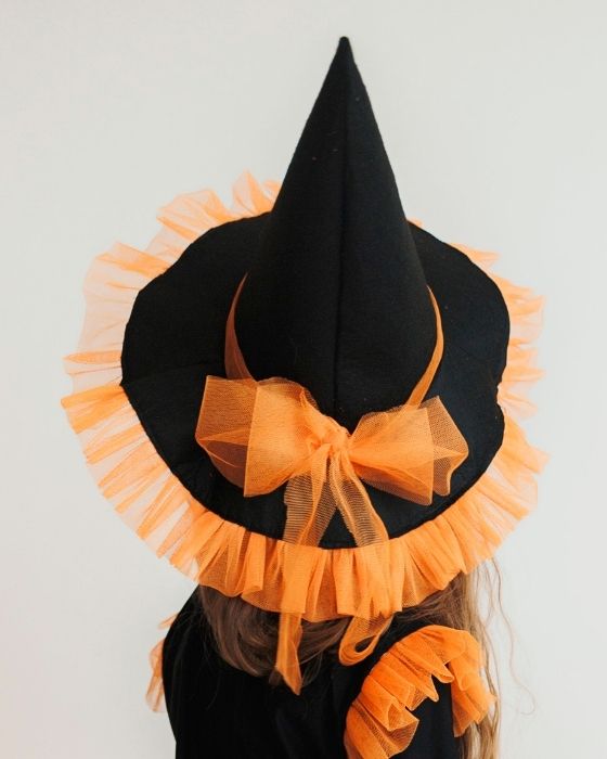 Orange Tulle Hat