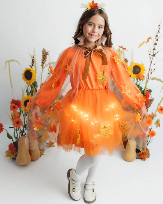 Pumpkin Carnival Costume, 3 pieces, Fall Celebration