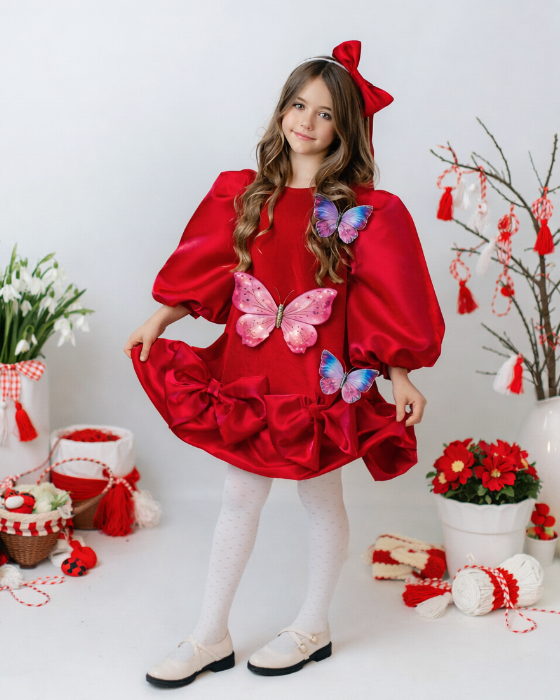 Dress with Butterflies, with Lights, Spring
