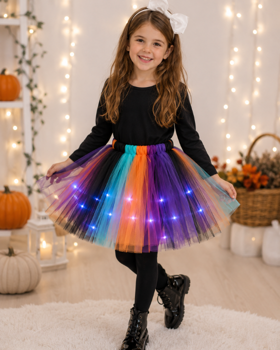 Rainbow Skirt with Lights