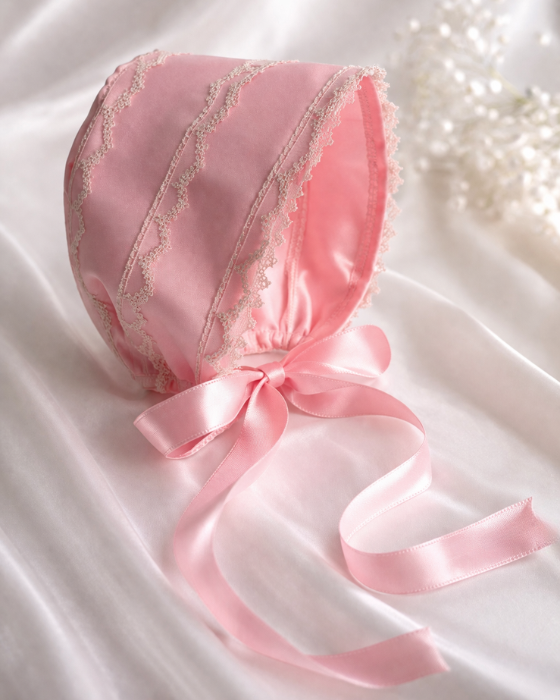 Christening Bonnet, Pink