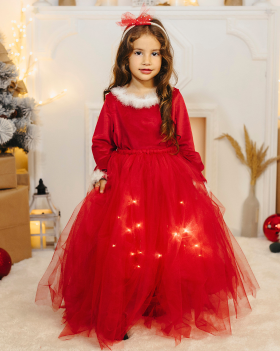Light-Up Outfit, Red, light-up skirt and top
