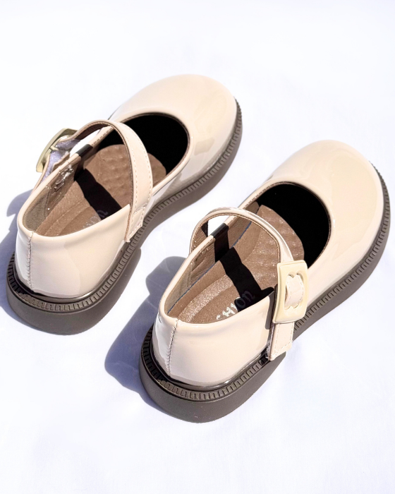 Classic Cream School Shoes