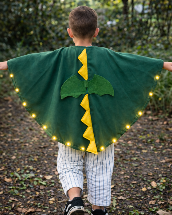 Dragon, Dinosaur Cape with Lights for Kids