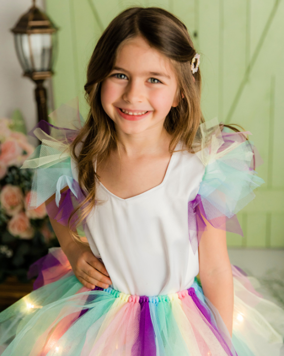 Pastel Rainbow Outfit, 3-piece Easter set