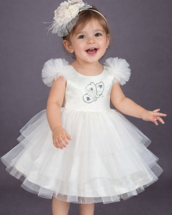 White Baby Dress, 12-18 months