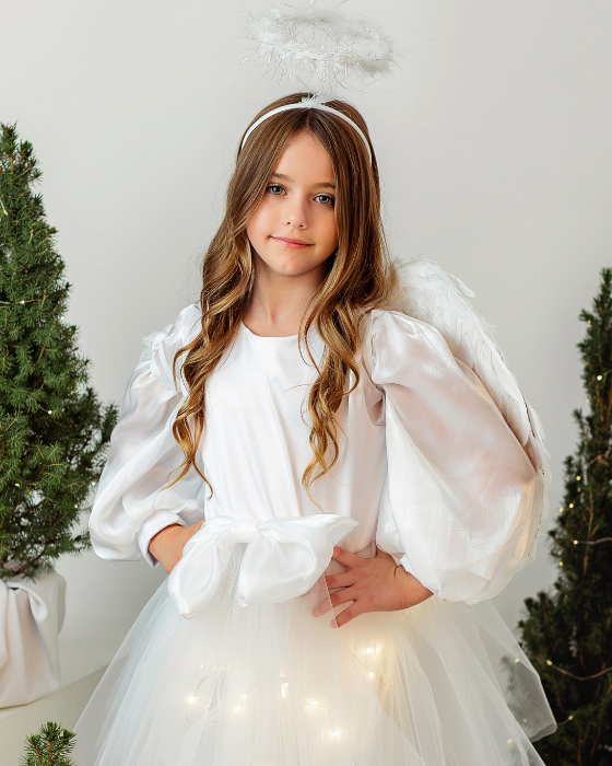Sparkle Dress, Brown with Leaves, Fall 2025