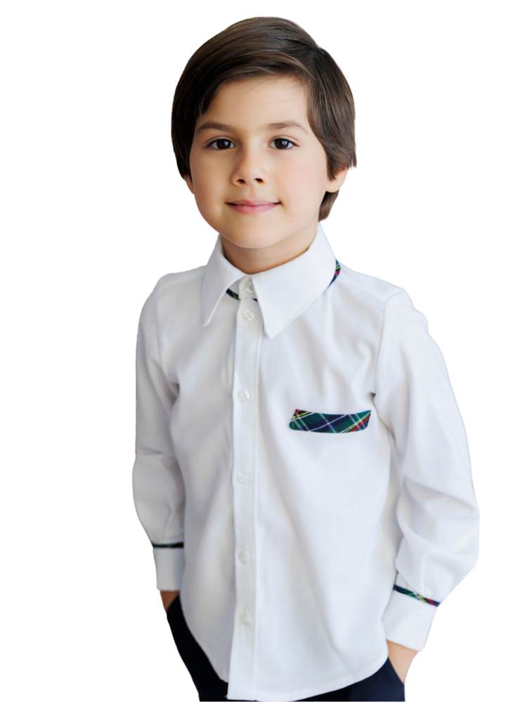 White Shirt, Cotton for Boys, School