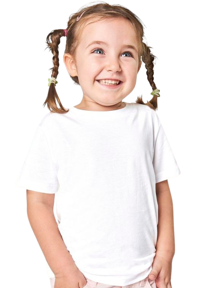 White Cotton T-Shirt, Kindergarten 