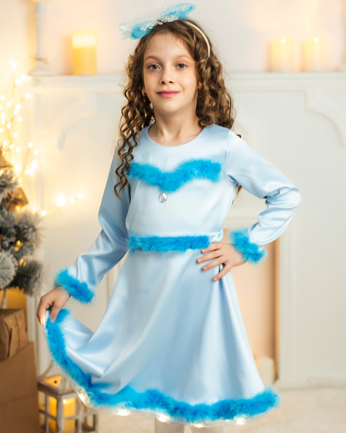 Little Dress with Lights, Blue