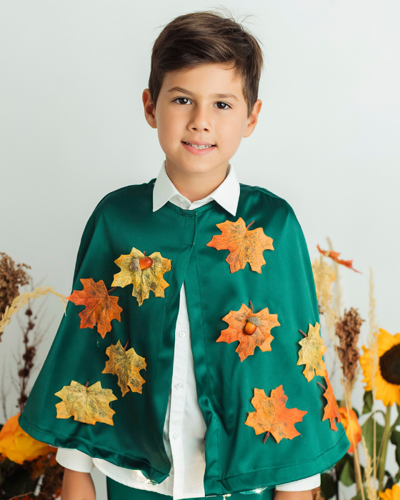 Cape with Leaves, Autumn, Celebration, green