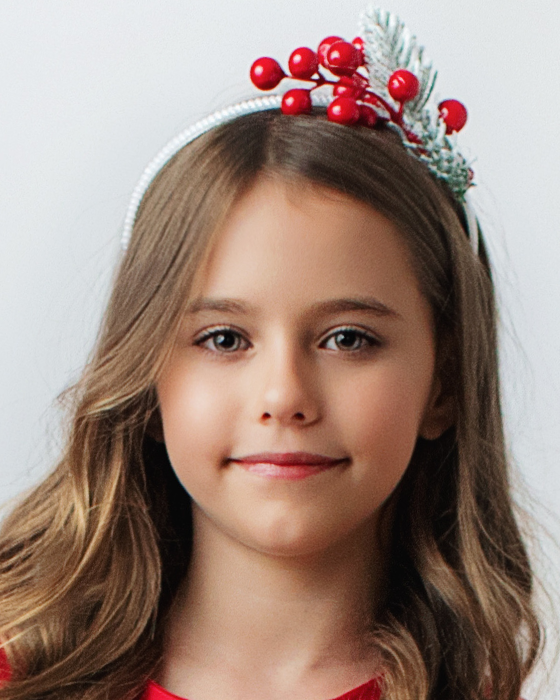 Headband with Red Beads