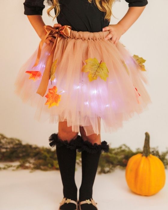 Brown Costume with Leaves, Autumn Fairy, 2 Pieces