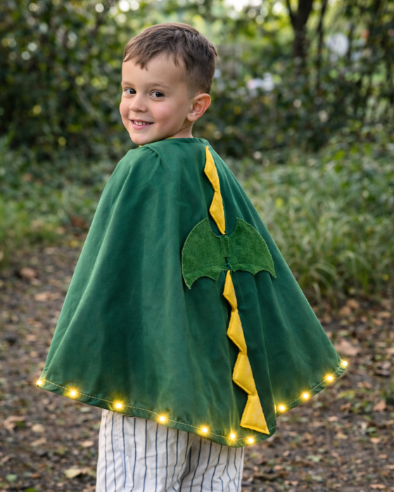 Dragon, Dinosaur Cape with Lights for Kids