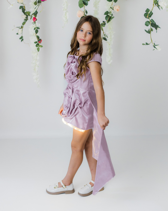 Rochita Luxury cu Luminite Dusty Pink