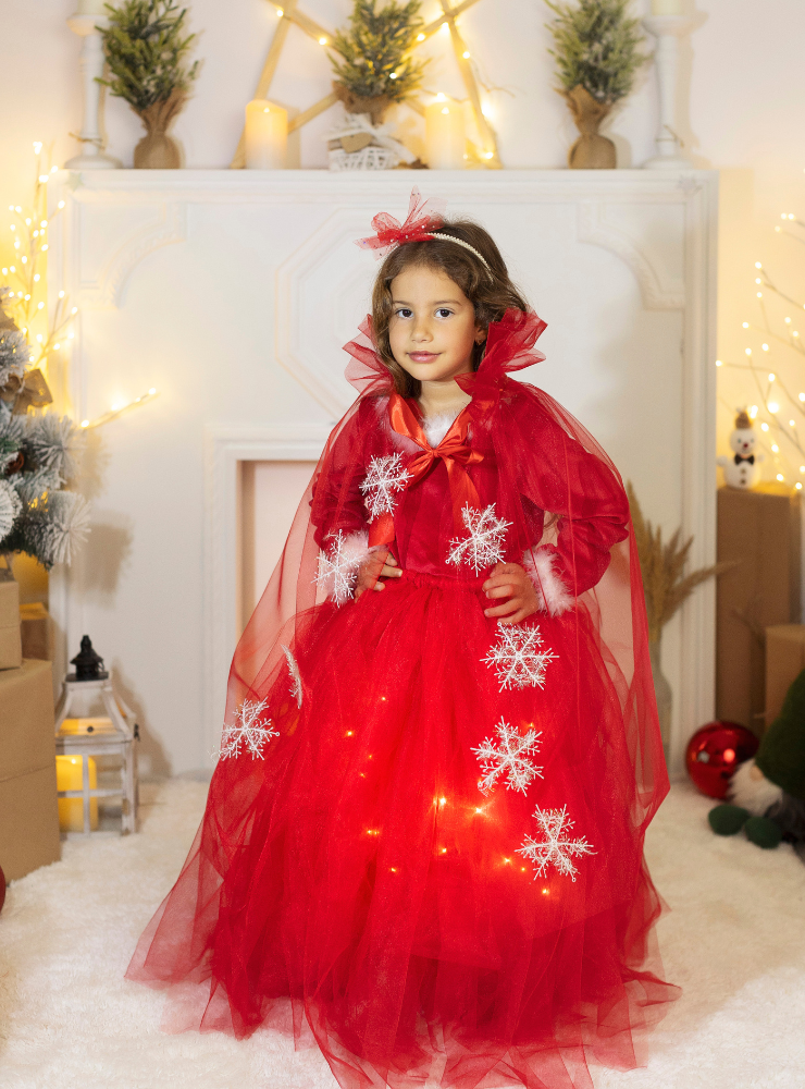 Skirt with Lights, Red
