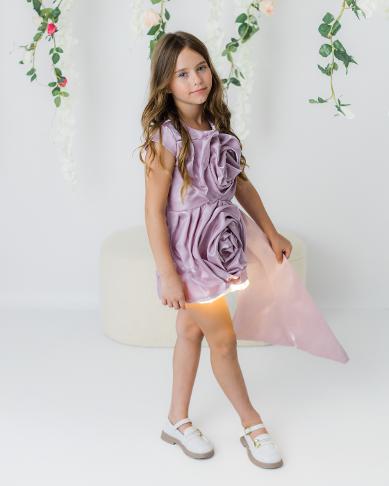 Rochita Luxury cu Luminite Dusty Pink