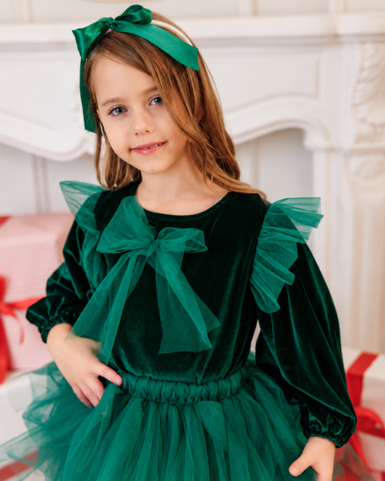 Bluziță Verde de Catifea