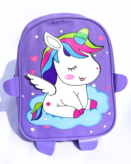 Roomy Unicorn Backpack, for Kindergarten