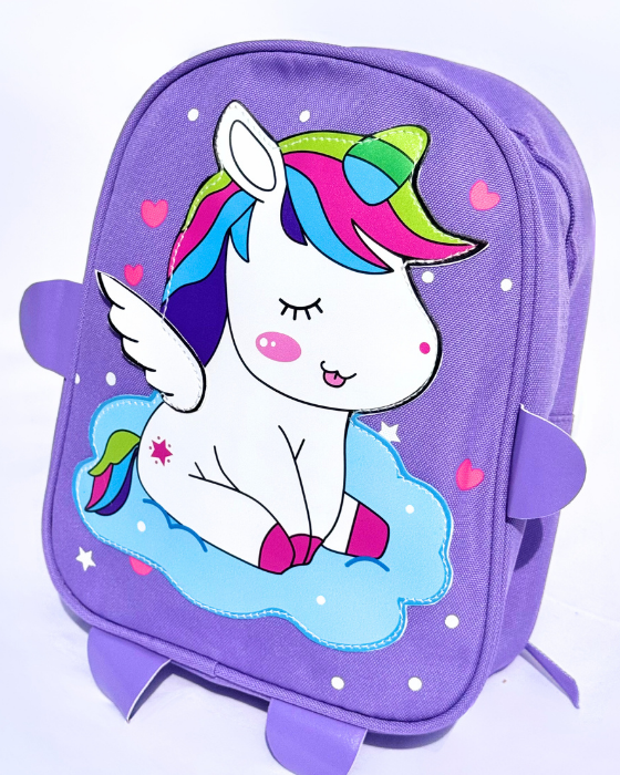 Roomy Unicorn Backpack, for Kindergarten