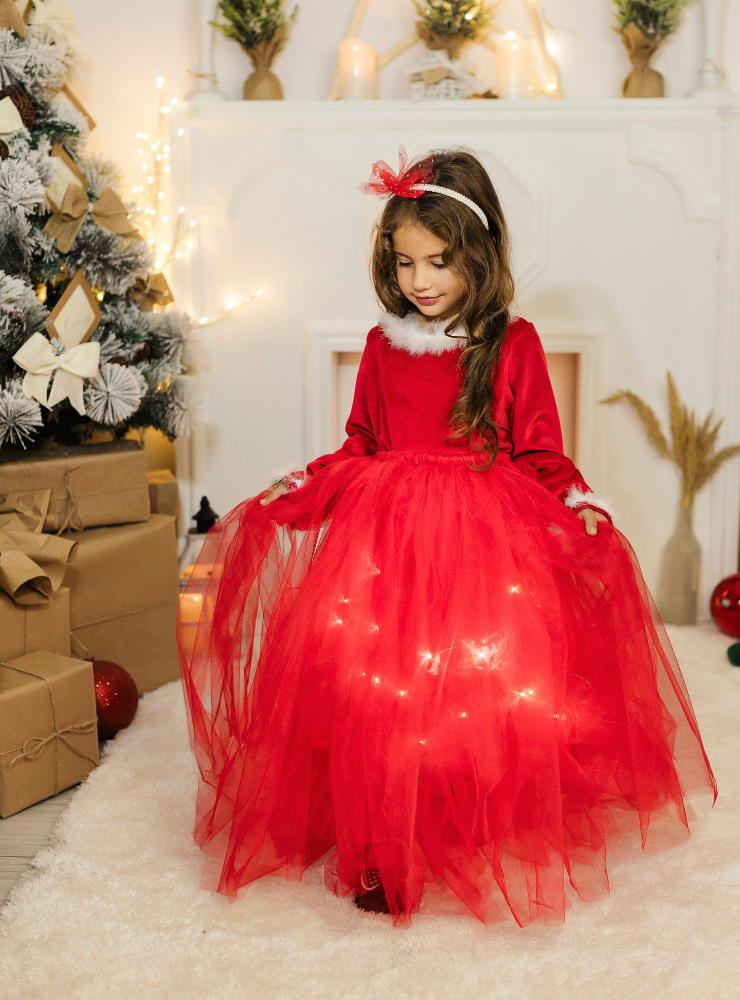 Skirt with Lights, Red