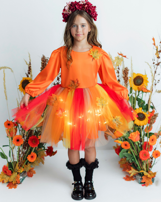 Sparkle Dress, Autumn Colors, for Celebration