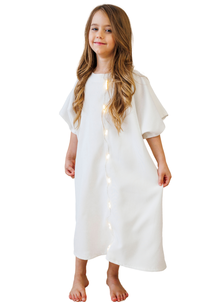 White Sparkle Dress for Party Role Play