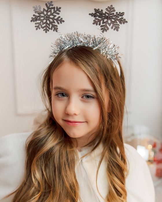 Snowflake and Tinsel Wreath
