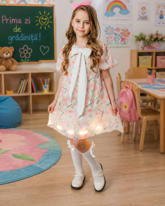 Floral Print School/Kindergarten Dress