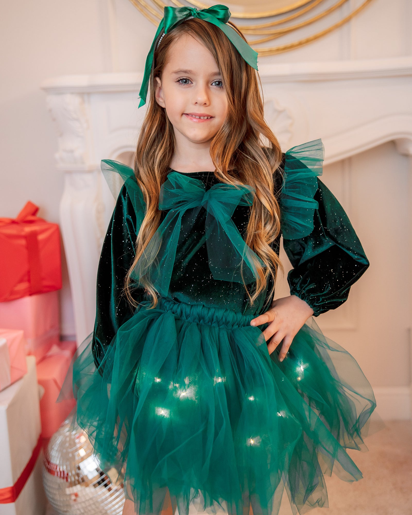 Light-Up Skirt, Royal Green