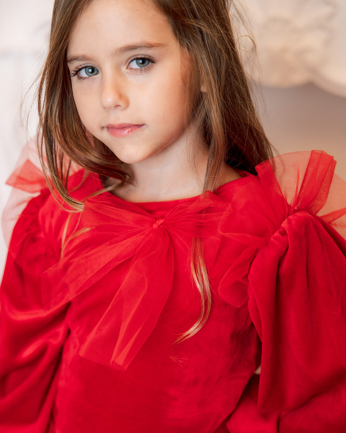 Red Velvet Blouse, 1-3 years