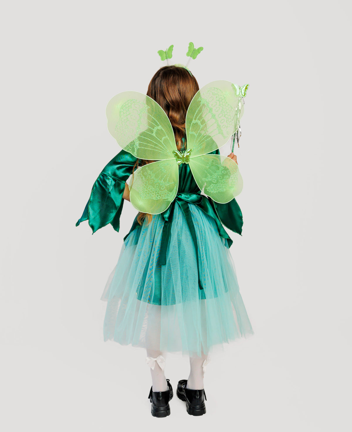 Green Butterfly Wings, 3 Pieces