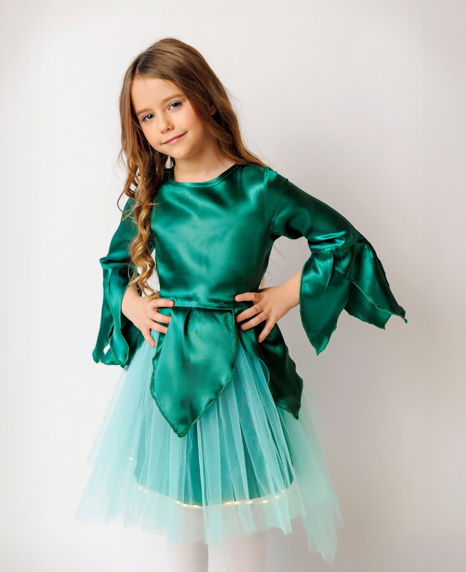 Spring Fairy Dress with Lights for the School Play