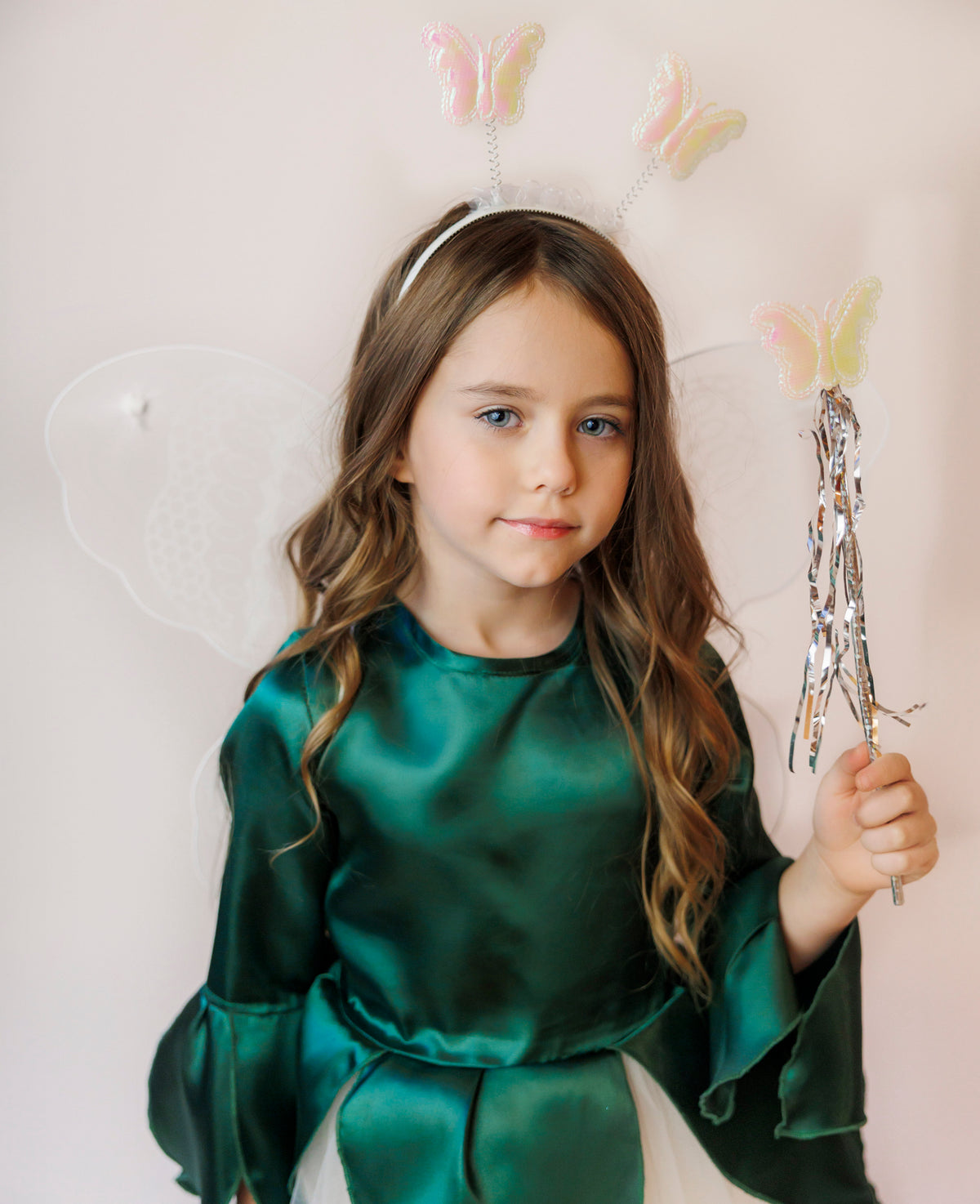 Snowdrop Dress with Lights, Train, Spring Fairy, Recital