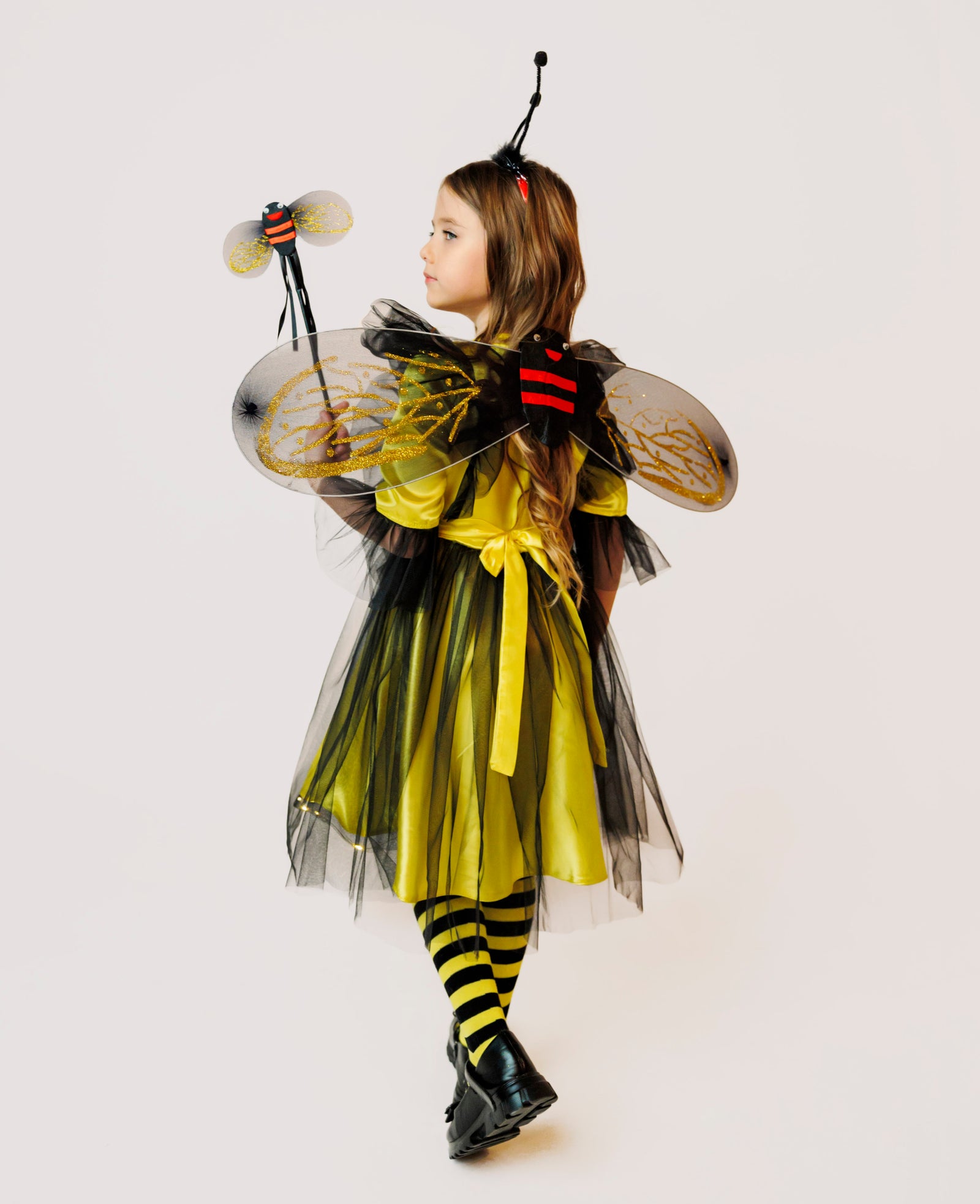 Bee Costume with Lights, 4 Pieces Dress + Accessories, Spring, Celebration