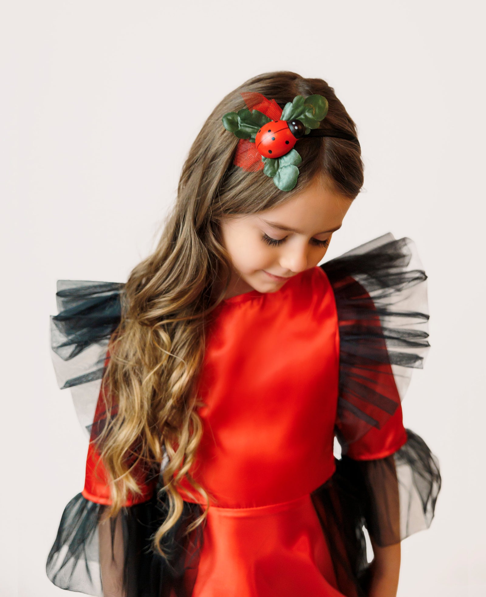 Ladybug Sparkle Dress, for Spring Celebration