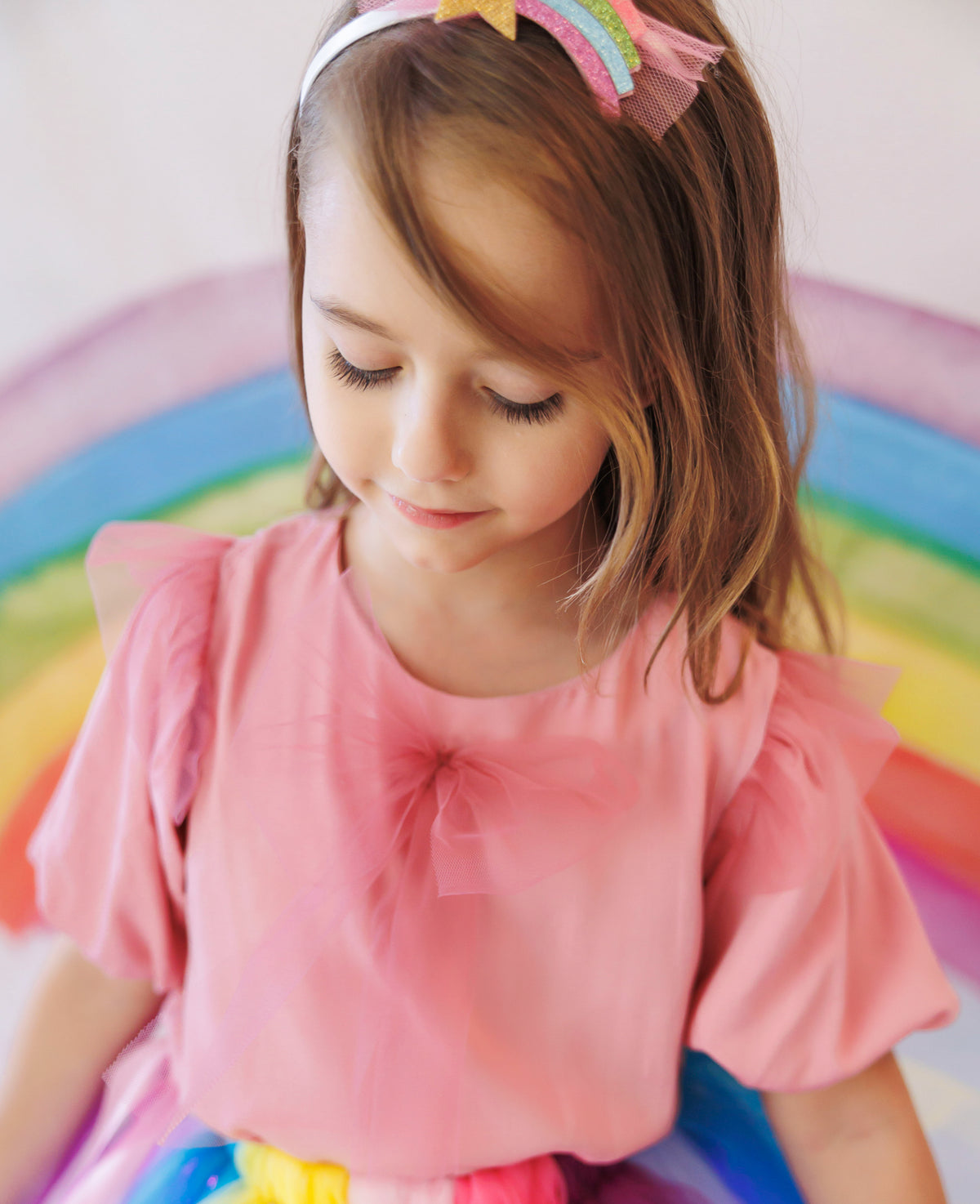 Pink Blouse with Pink Bow