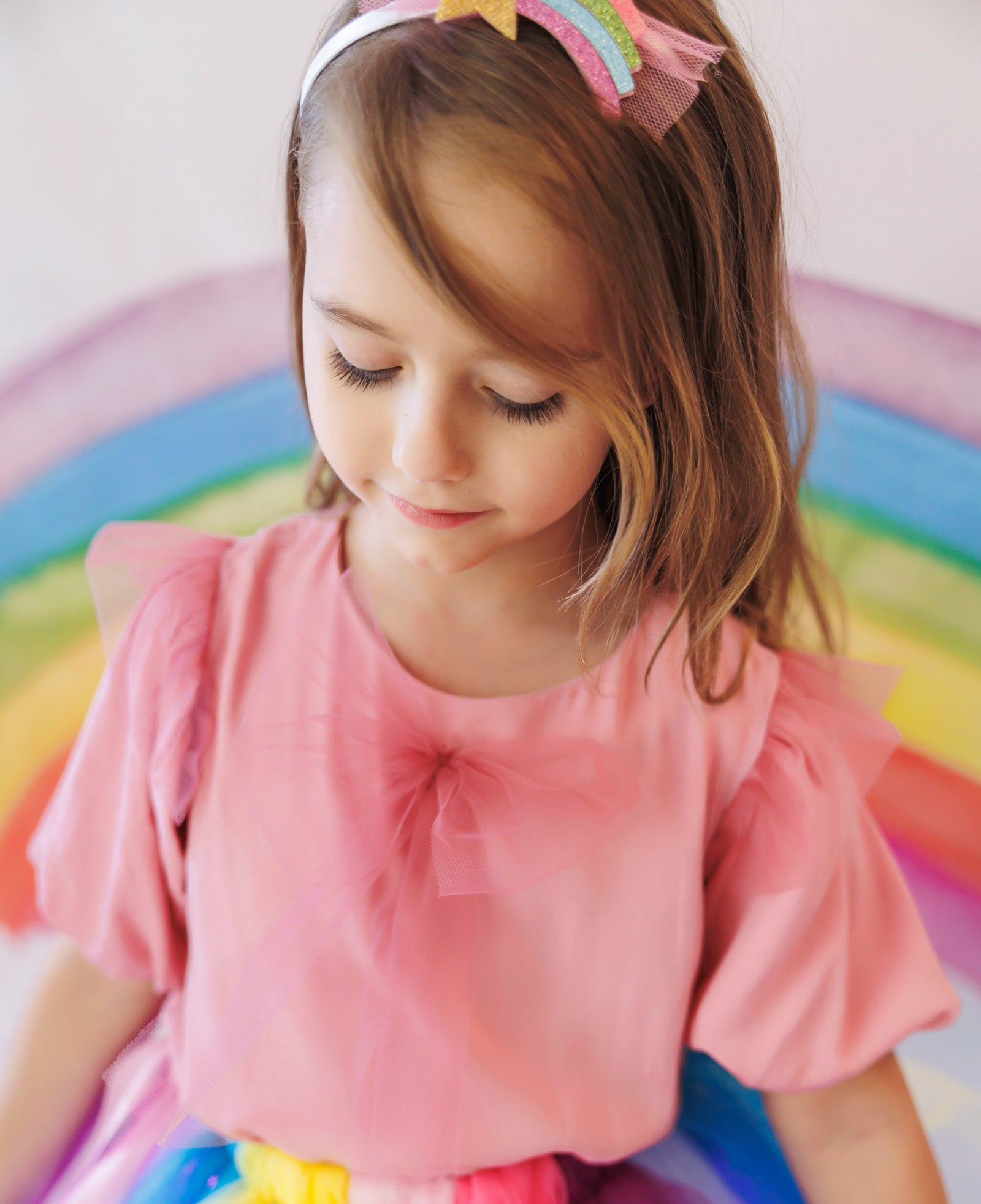 Pink Blouse with Pink Bow