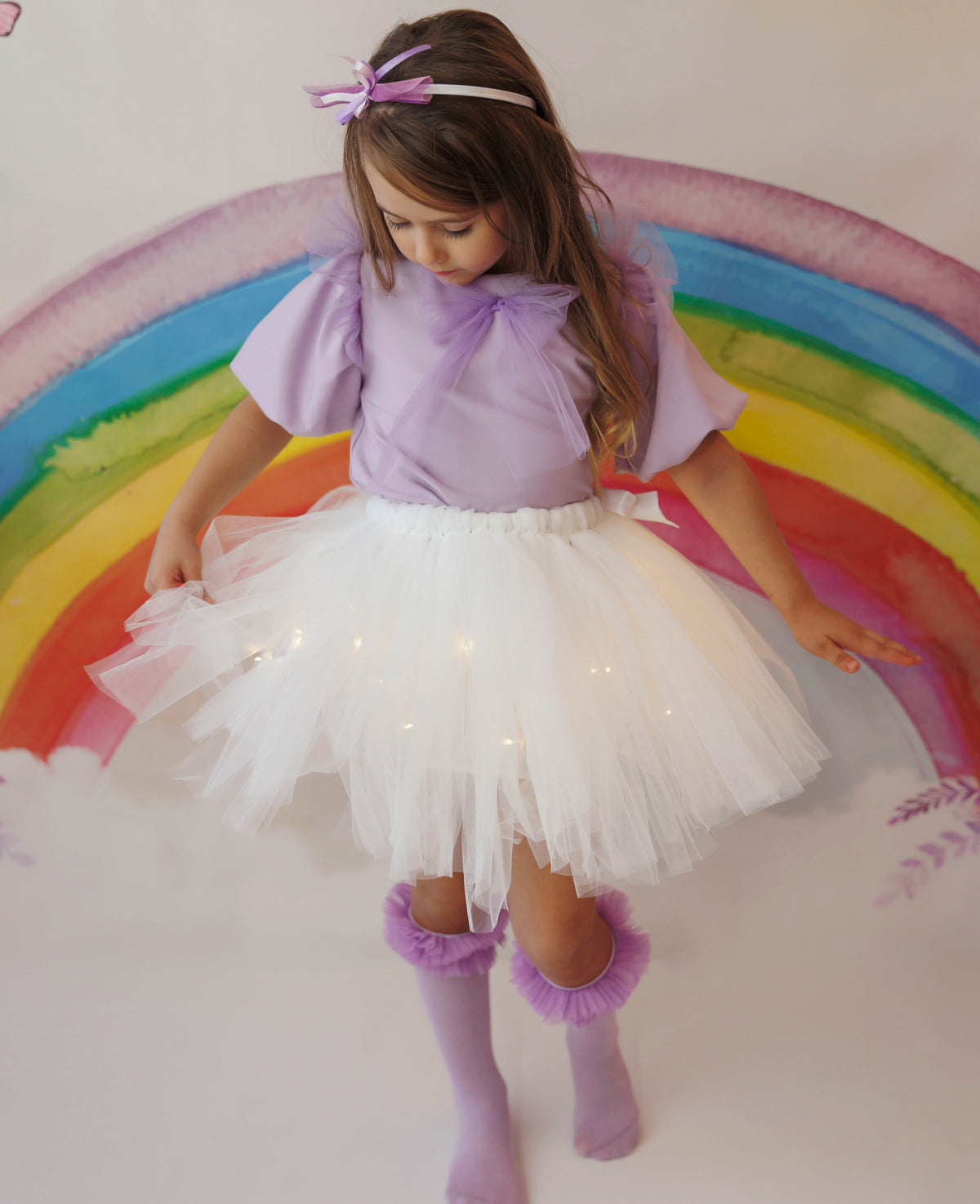 Sparkle Skirt, Bright White