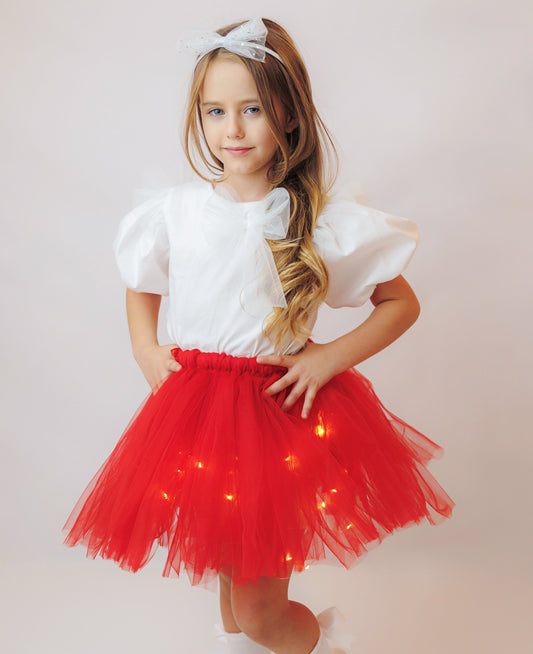 Light-Up Red Skirt for March 1st/8th