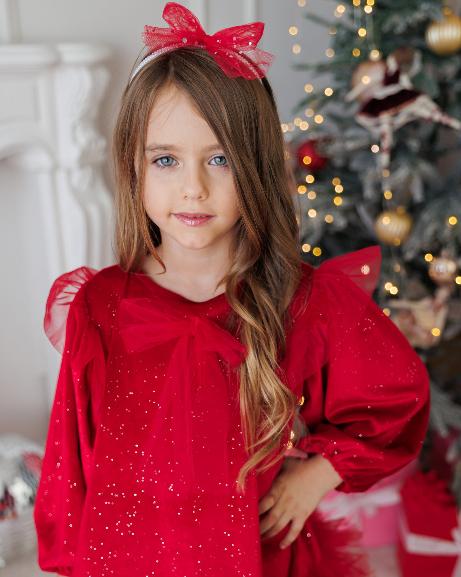 Dress + Headband + Socks Set, 3-4 years