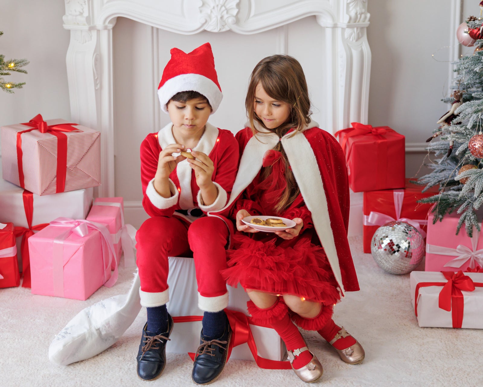 Santa Claus Costume with Lights, 3 Pieces