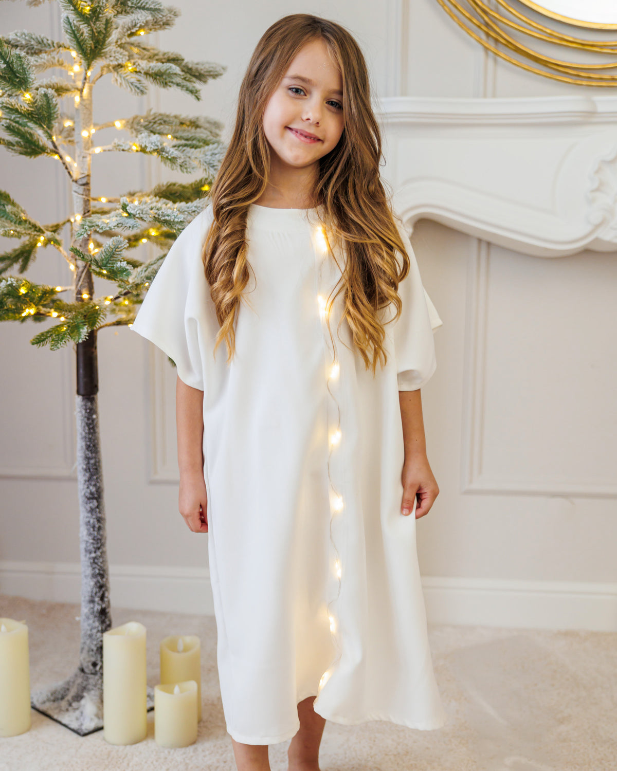 White Sparkle Dress for Party Role Play