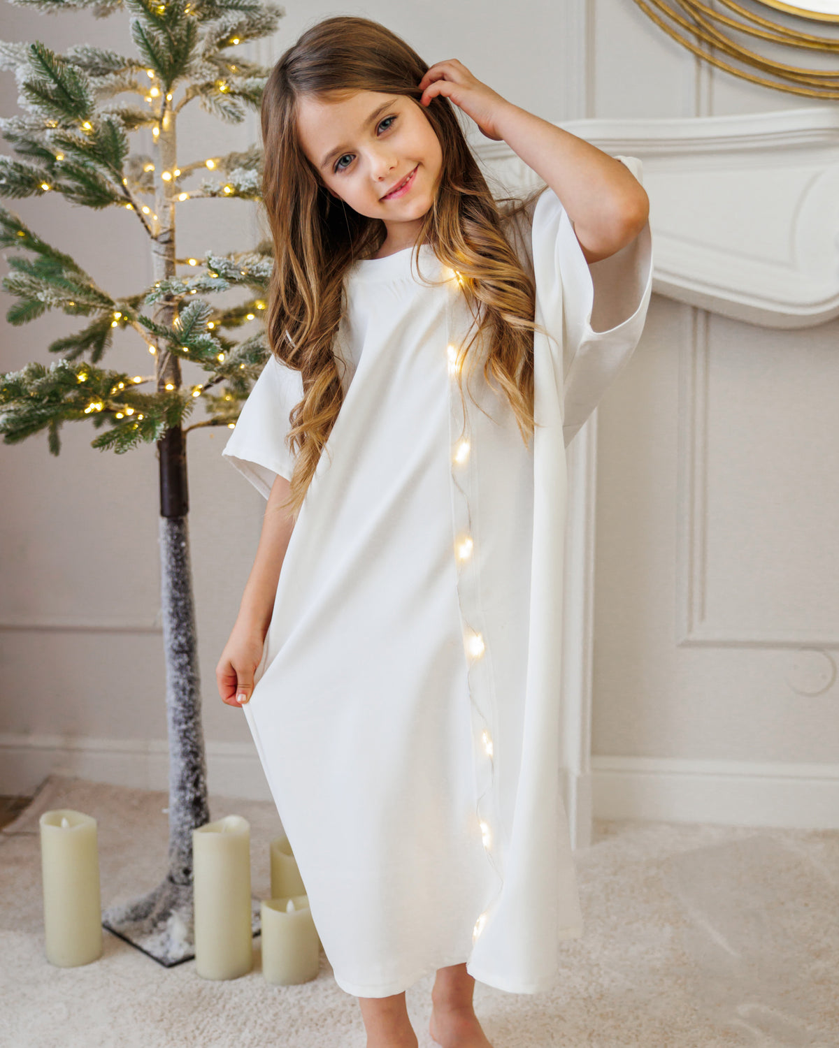 White Sparkle Dress for Party Role Play