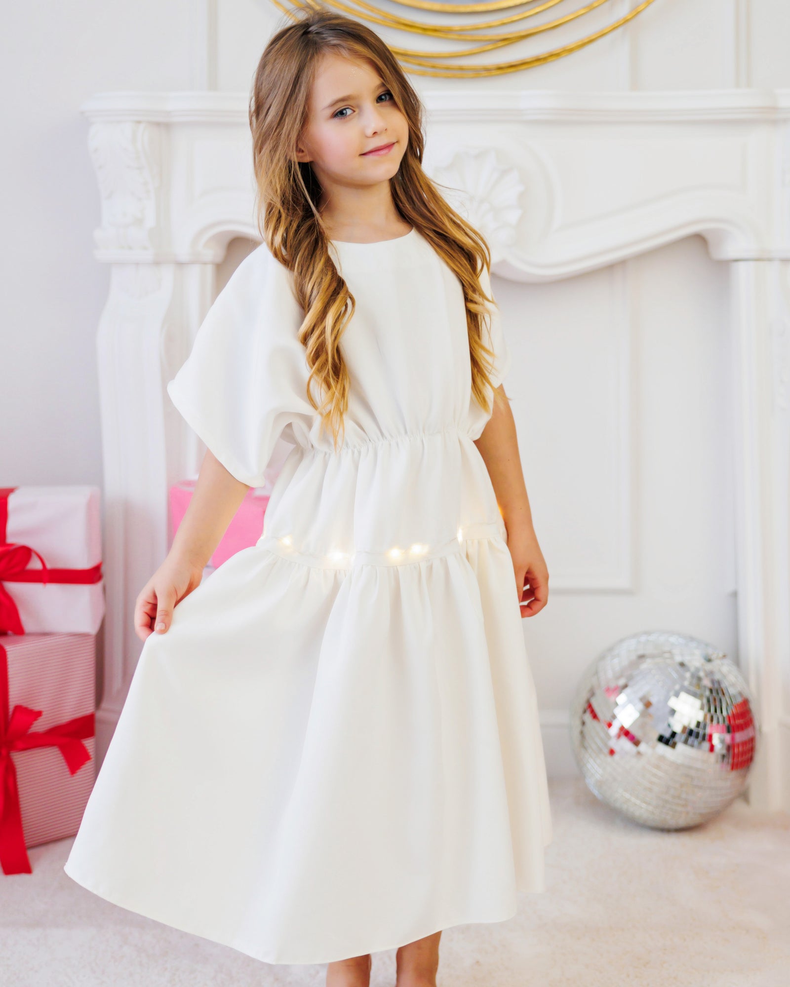 Light-Up Dress, White
