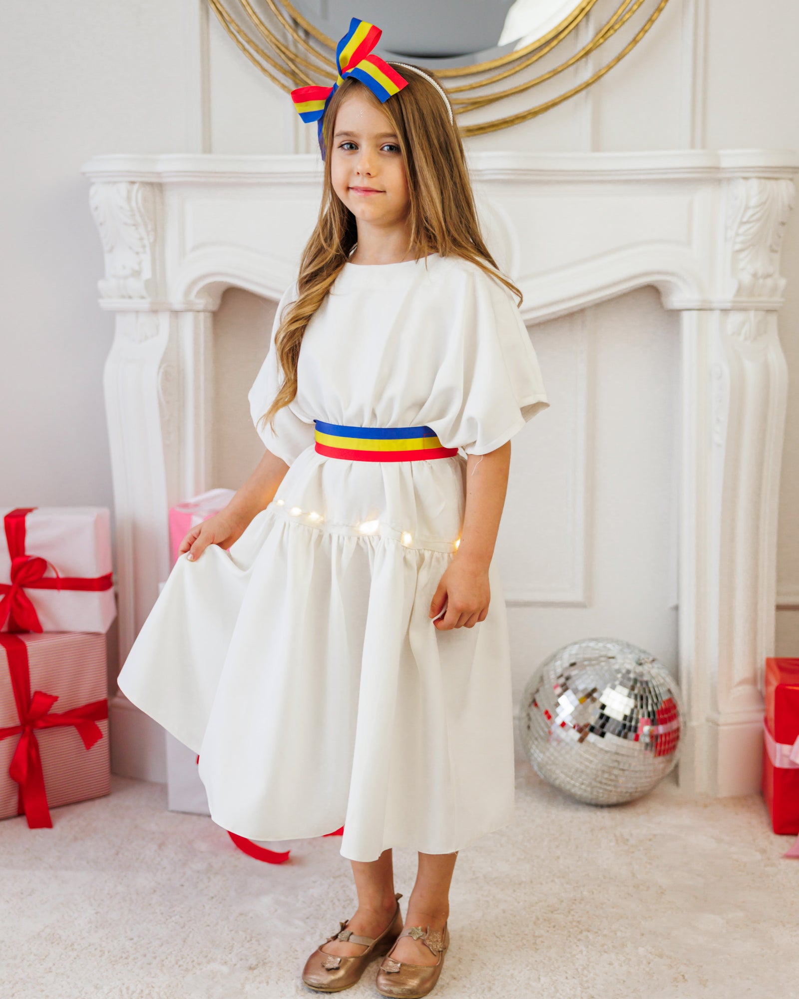 Folk Dress + Headband Set