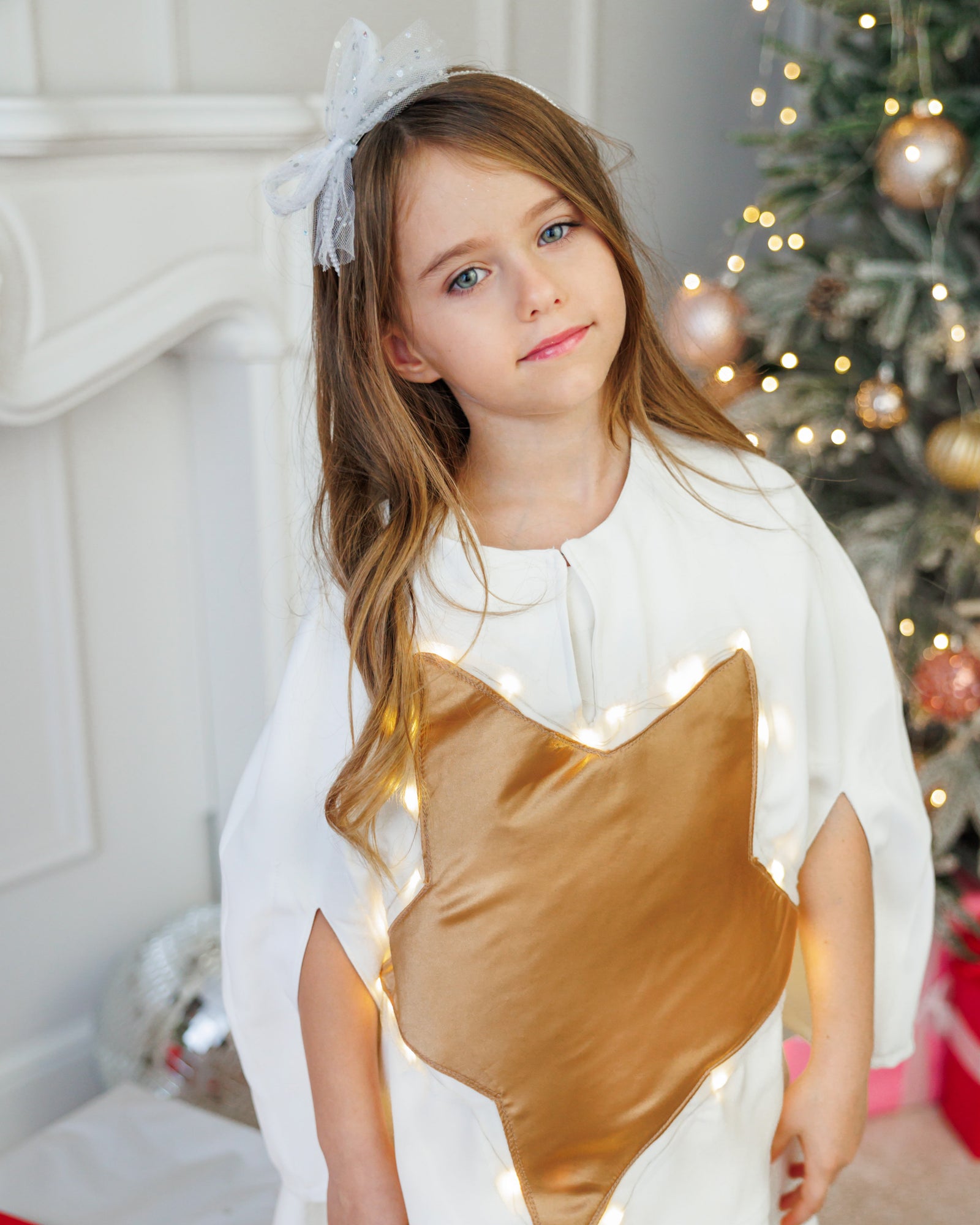 Costume Cape+Headband, Star with Lights, Star Fairy, Star